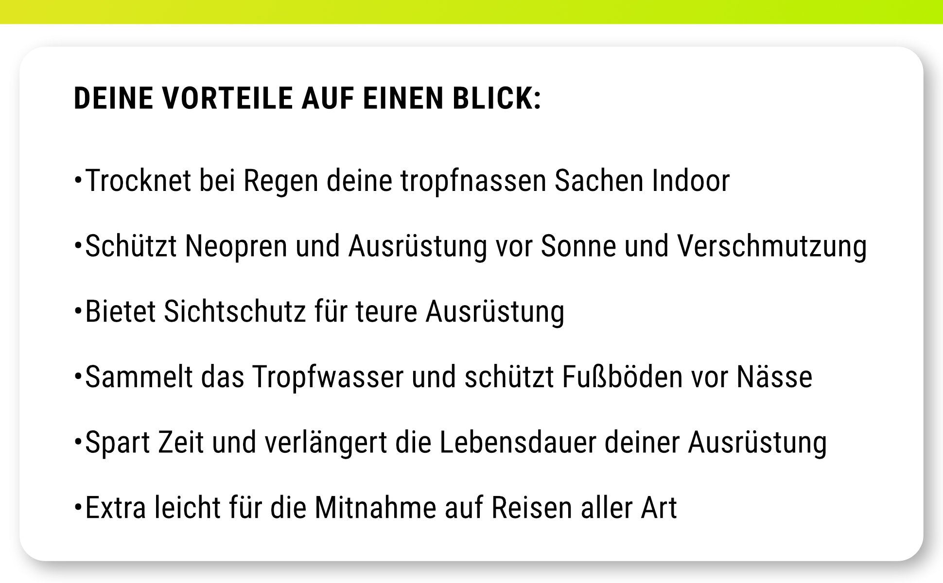 Dripper von DRYANGL zum gezielten Trocknen von Wassersport-Zubehör – Bild Nr. 04.