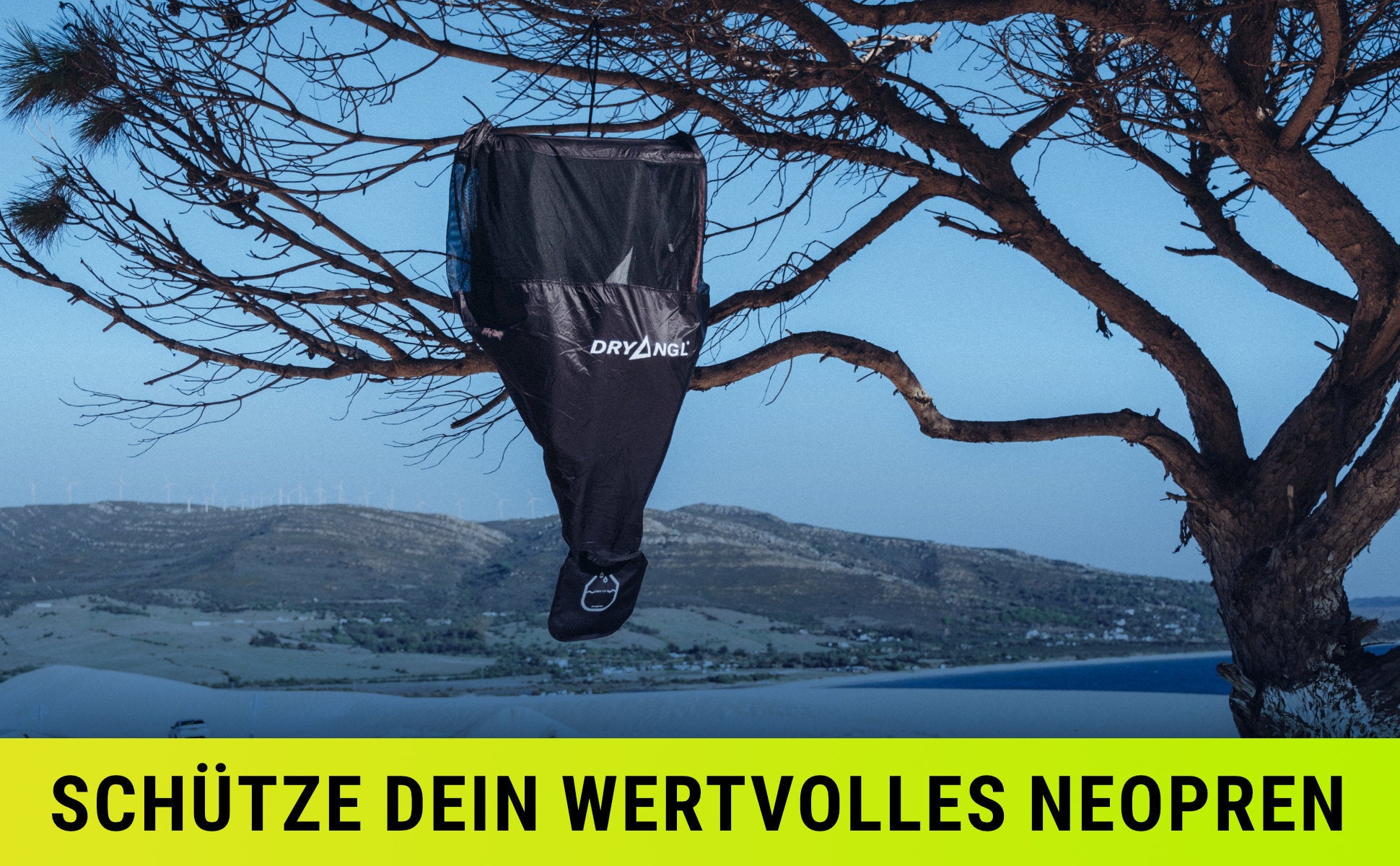 Dripper von DRYANGL zum gezielten Trocknen von Wassersport-Zubehör – Bild Nr. 05.