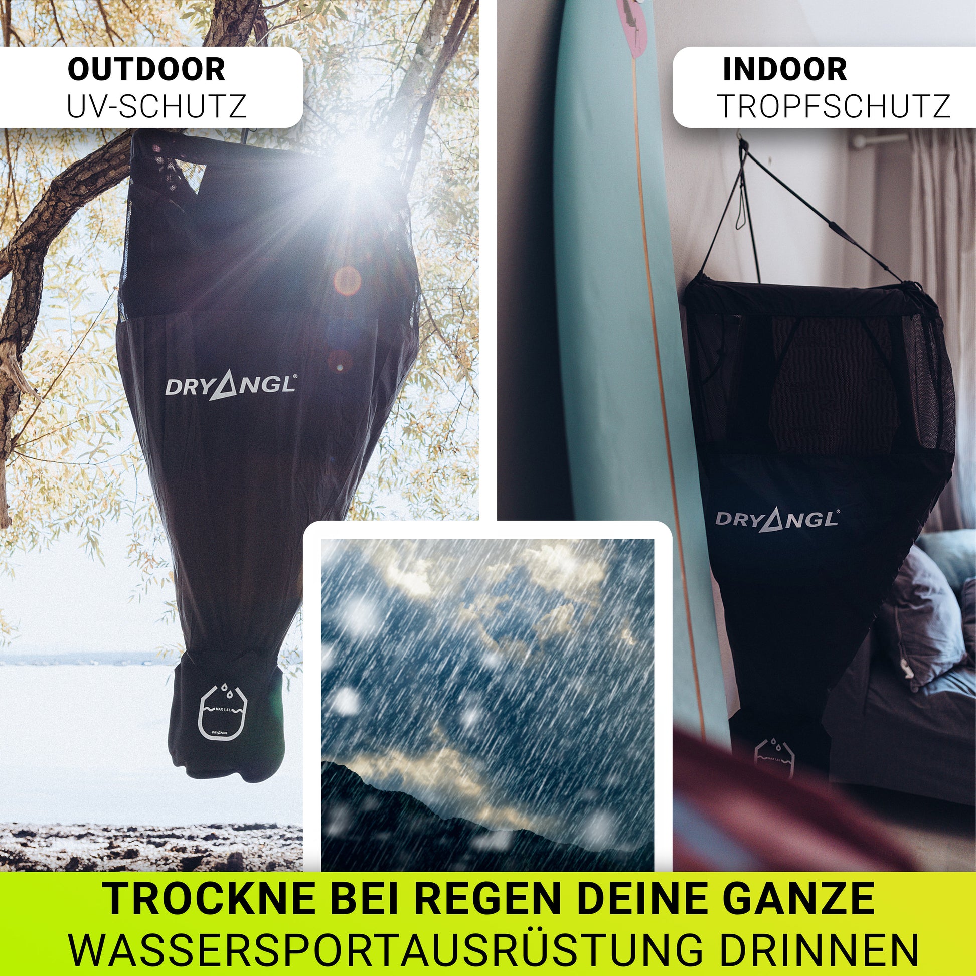 Dripper für Indoor & Outdoor – Tropfschutz im Haus und UV-Schutz im Freien