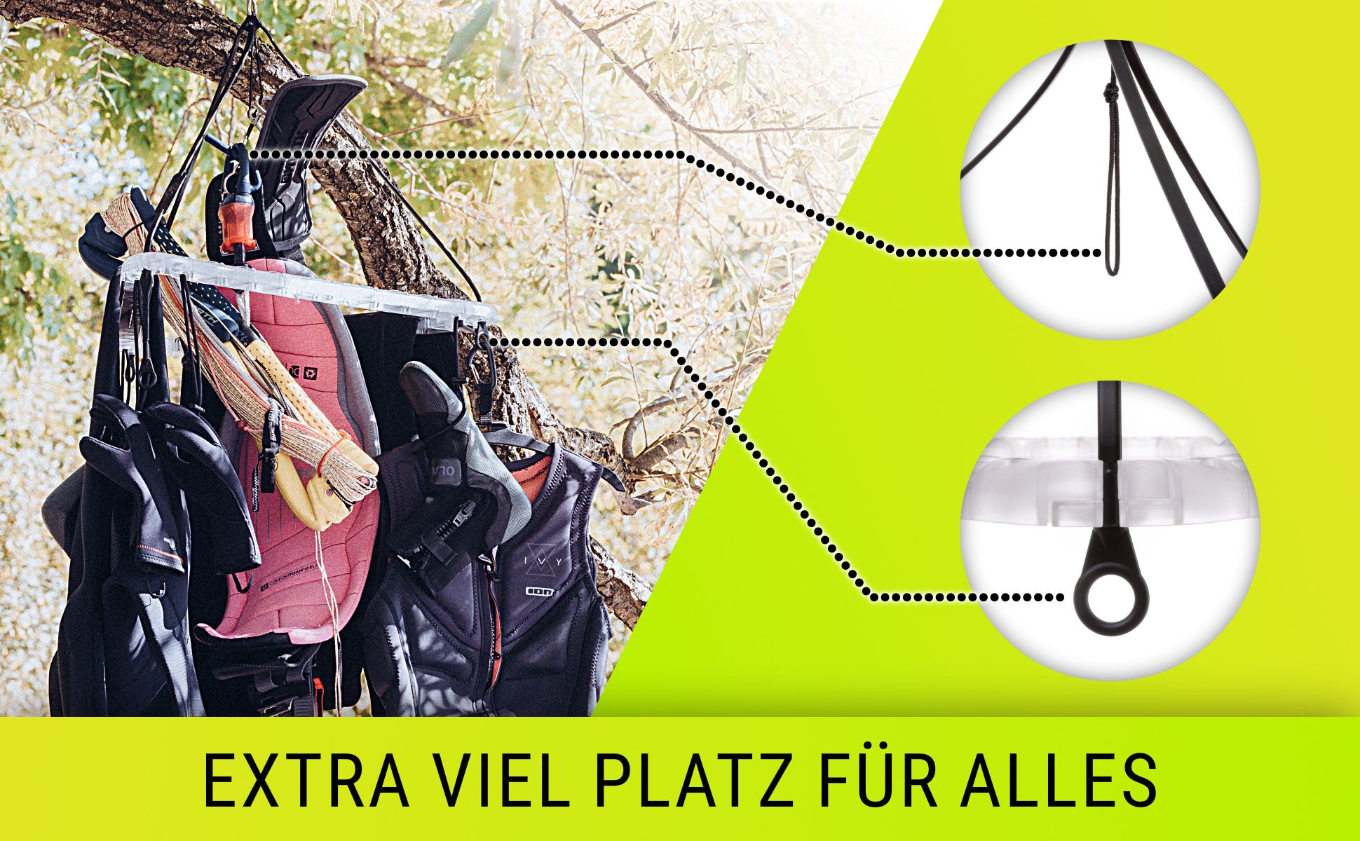 Hanger von DRYANGL zum Aufhängen von Neopren oder nasser Ausrüstung – Bild Nr. 04.
