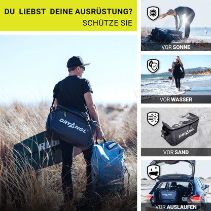 Schütze deine Ausrüstung mit der DRYANGL GearTub vor Sonne, Sand, Wasser und Auslaufen