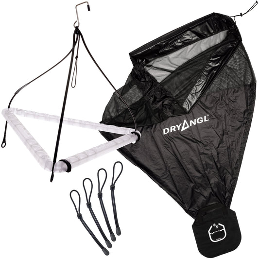 Dryangl Neopren Pflege-Set: 3-fach Hanger, Dripper & Bootbungees