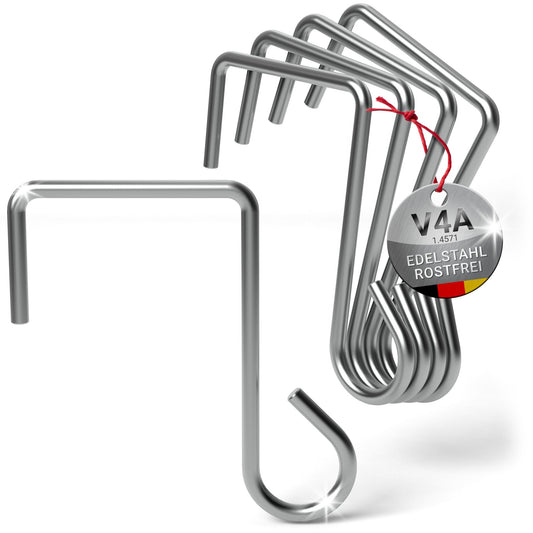 Edelstahl V4A Haken-Set für vielseitige Anwendungen – rostfrei und langlebig